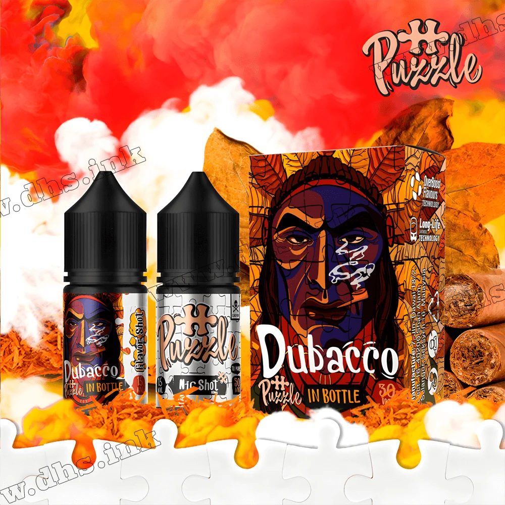 Набор для самозамеса In Bottle Puzzle Salt 30 мл (50 мг) - Dubacco (Табачный лист)